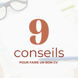 Image pour représenter les 9 conseils pour faire un bon CV
